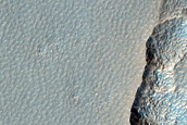 Pitted Mantle near Milankovic Crater