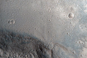 North-Pole-Facing Deposit in Crater