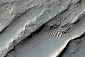 Possible Dike Northwest of Hellas Planitia