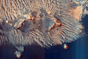 Syrtis Major Region Dune Changes Northeast of Jezero Crater