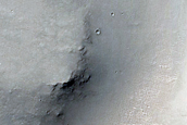 Curved Channel Segment West of Gale Crater