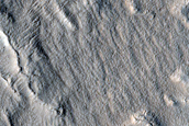 Terrain around Crater in Erebus Montes