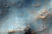 Crater Exposing Phyllosilicates in Terra Tyrrhena