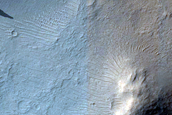 Crater near Marte Vallis