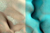 Dune Monitoring in Northern Mid-Latitude Crater