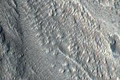 Crater Ejecta and Graben