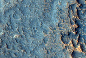 Inverted Channel on Crater Floor near Eden Patera