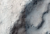 Landforms Southwest of Stege Crater