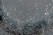 Superposed Crater on Ice in Olympia Mensae