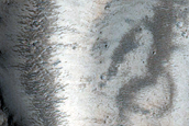 Group of Channels along Old Crater Wall