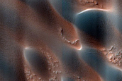 Canyon Wall and Floor in Coprates Chasma