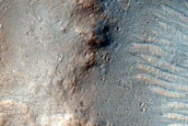 Phyllosilicates Exposed by Crater in Tyrrhena Terra