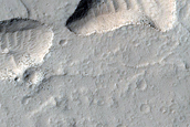 Pits in Sacra Sulci