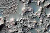 Mafic Minerals on Crater Floor in Terra Cimmeria