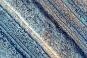 Exposure of North Polar Layered Deposits