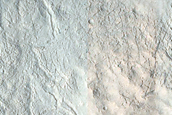 North-Pole-Facing Deposit in Crater
