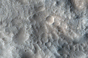 Terrain around Crater in Tempe Terra