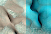 Dune Monitoring in Northern Mid-Latitude Crater