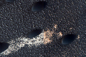 Dune Interaction with Residual Polar Ice