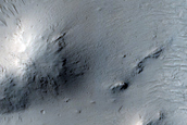 Peak Pit in Crater in Arabia Terra