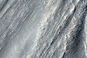 Structure of Viscous Flow Feature Exposed by Ice Degradation