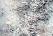 Impact Ejecta within Crater