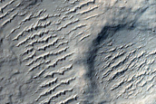 Landforms near Labou Vallis