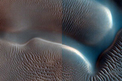 Dunes in Northern Mid-Latitude Crater