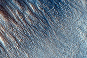 Gullies on Wall of Mesa near Mareotis Fossae