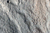 North-Pole-Facing Deposit in Crater