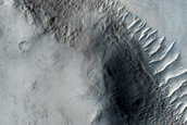 Channel Entering Sklodowska Crater
