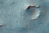 Channels near Huygens Crater