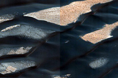 Dune-Ice Mobility in Olympia Undae