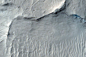 Narrow Ridges West of Meridiani Planum