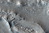 Landforms Northeast of Moreux Crater