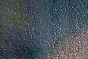 Polar Crater with Summer Ice