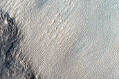 Layers in Debris Apron in Northern Mid-Latitudes