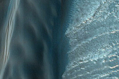 Steep North Polar Reentrant Scarp and Dunes