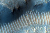 Fractured Terrain in Cydonia Mensae