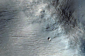 Degraded Crater Rim North of Gale Crater