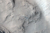 North-Pole-Facing Deposit in Crater