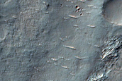 Kashira Crater along Samara Valles