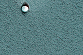 Small Crater on North Polar Layered Deposits