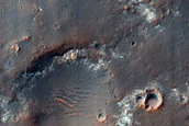 Light-Toned Materials Southwest of Trouvelot Crater