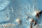 Central Structure of Impact Crater Northeast of Mawrth Vallis