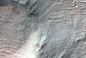 Channel and Ridge North of Eberswalde Crater