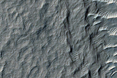 Test for Inverted Channel near Intersection with Crater