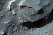 Light-Toned Layered Beds on Holden Crater Rim