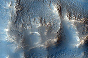 Channel Outside Crater in Northwestern Arabia Terra