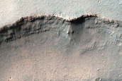 Streamlined Feature in Elaver Vallis